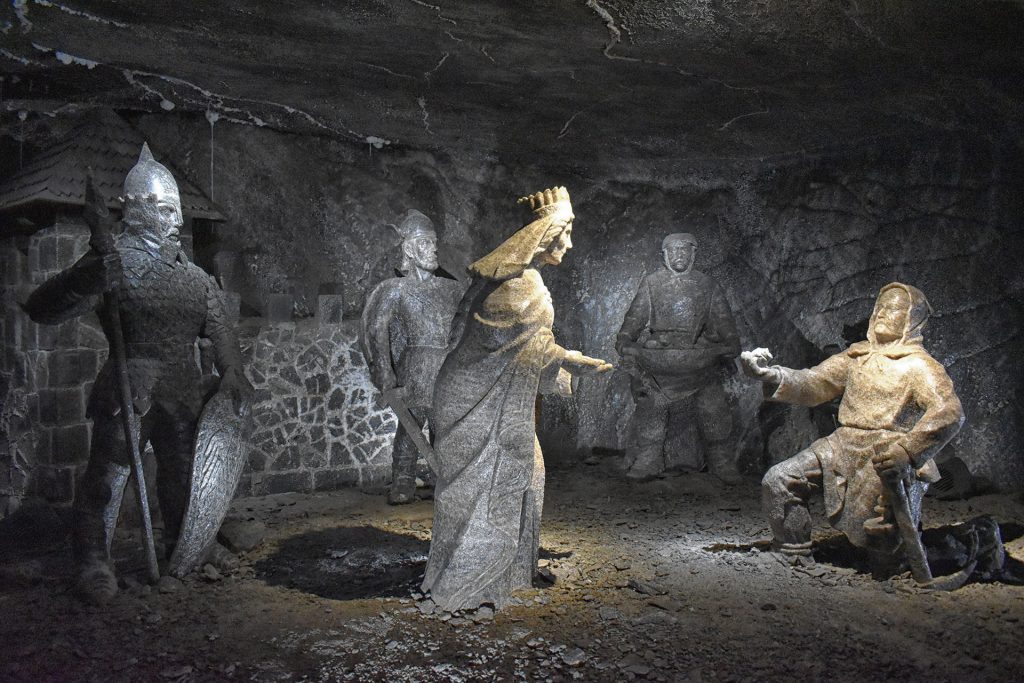 estátuas minas de sal wieliczka Cracóvia